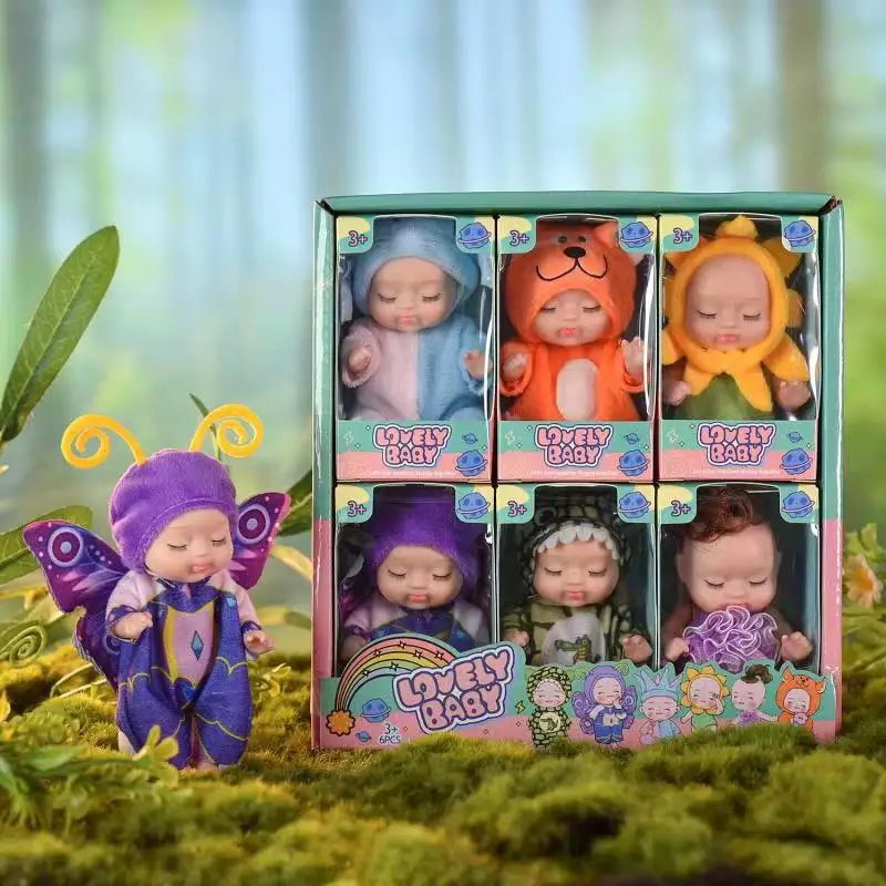 1 set of 6 sleep simulation reborn doll girl princess June 1 children's toys gift box dolls
