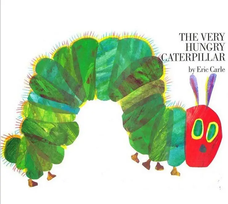 THE VERY HUNGRY CATERPILLAR Eric Carle Educational English Picture Book For Baby Kids And Small Children